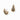 GOLD SMALL TEAR DROP EAR