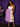 CREAM & PURPLE PLEATED SKIRT (XL/1X)