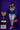 Lady Q’s Corner floral graphic adidas sweatshirt in deep blue with pink logo, worn by a woman with distressed jeans.