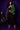 Lady Q’s Corner black high-waisted cargo joggers styled with a green blazer, black crop top, and red heels.