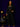 Lady Q’s Corner black cropped blazer with gold embroidery on collar and cuffs, worn with matching wide-leg trousers.