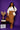 Lady Q’s Corner high-waisted camel midi pencil skirt worn by a woman with a white blazer and heels against purple backdrop