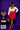Lady Q’s Corner high-waisted fuchsia pleated fringe skirt worn with a champagne satin blouse and gold heels.