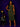 Lady Q’s Corner olive green sleeveless ribbed knit midi dress worn by a woman against a deep purple wall.