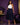 Lady Q’s Corner two-tone midi dress with a white halter bodice and navy blue gathered skirt with a tie waist.